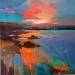 Painting Light over the bay by Bond Tetiana | Painting Figurative Oil