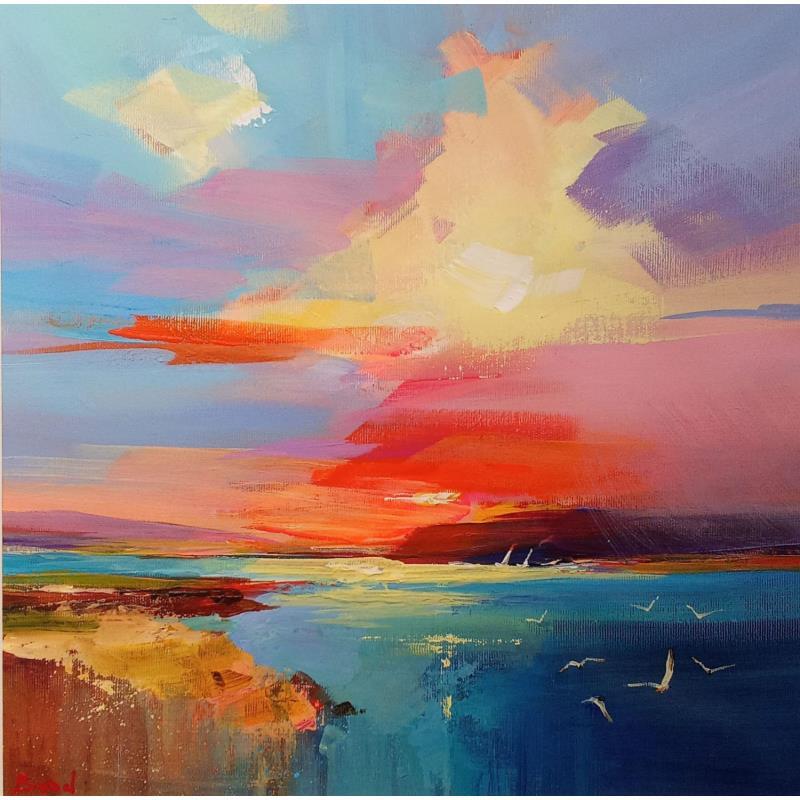 Painting Breath of the bay by Bond Tetiana | Painting Figurative Oil