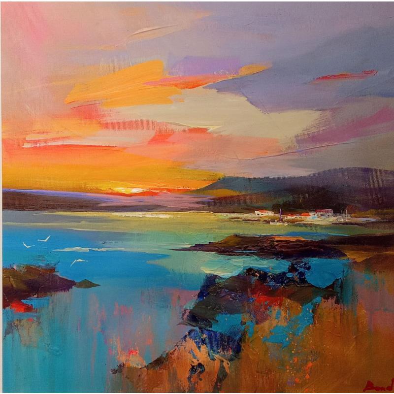 Painting Fluid calm by Bond Tetiana | Painting Figurative Oil