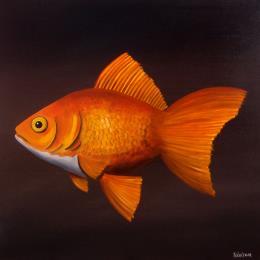 Painting Goldfish by Trevisan Carlo | Painting Surrealism Oil Animals