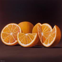 Painting Orange by Trevisan Carlo | Painting Surrealism Oil Still-life