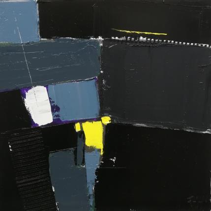 Painting OMBRES NOCTURNES by L'huillier Françis | Painting Abstract Oil Landscapes