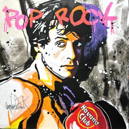 Peinture Rocky Balboa pop rock par Cornée Patrick | Tableau Pop-art Graffiti, Huile Cinéma, Icones Pop, Portraits