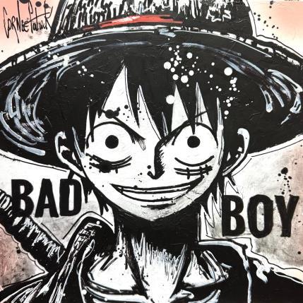 Peinture Luffy, one piece, Bad boy par Cornée Patrick | Tableau Pop-art Graffiti, Huile Cinéma, Enfant, Icones Pop