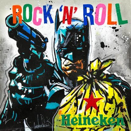 Painting Batman, rock'n roll by Cornée Patrick | Painting Pop-art Graffiti, Oil Child, Cinema, Pop icons