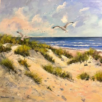 Peinture Dune, Côte d'Opale par Lallemand Yves | Tableau Figuratif Acrylique Urbain