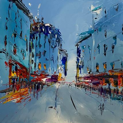 Painting Vers 17h by Raffin Christian | Painting Figurative Oil Urban