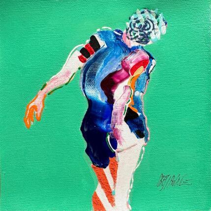 Gemälde Le Balancement von Cressanne | Gemälde Figurativ Acryl, Sand, Tinte Akt