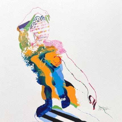 Peinture Si bel orange par Cressanne | Tableau Figuratif Acrylique, Pastel, Sable Nu