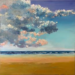 Peinture 100x100 Libre et sauvage (Rigth panel) par Hanniet | Tableau Figuratif Huile Marine, Paysages