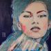 Painting Il-y-a by Coco | Painting Figurative Portrait Acrylic