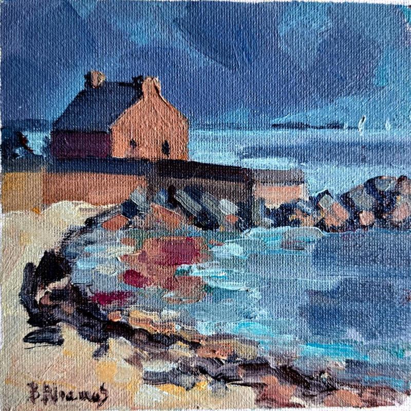 Painting La maison des douaniers -pointe de Kerbihan à la Trinité sur mer by Aliamus Béatrice  | Painting Figurative Marine Oil