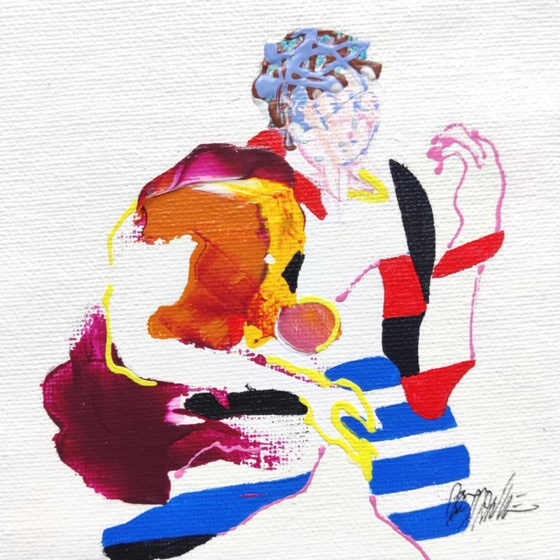 Peinture Striped arm par Cressanne | Tableau Figuratif Nu Acrylique Encre