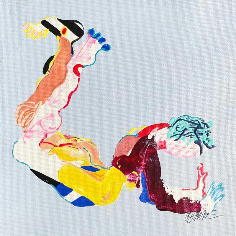 Peinture The swing  par Cressanne | Tableau Figuratif Nu Acrylique Encre