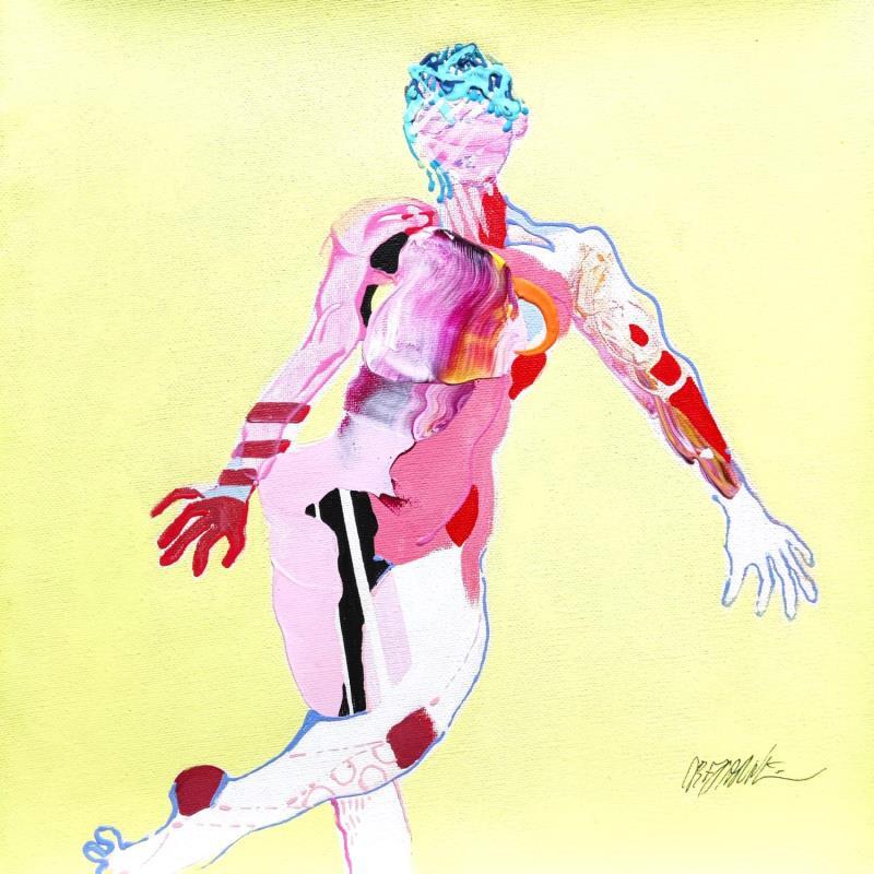 Painting Small folded cross  by Cressanne | Painting Figurative Nude Acrylic Ink