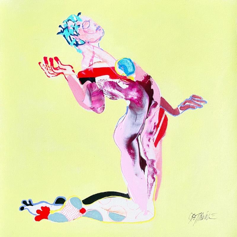 Peinture The J  par Cressanne | Tableau Figuratif Nu Acrylique Encre