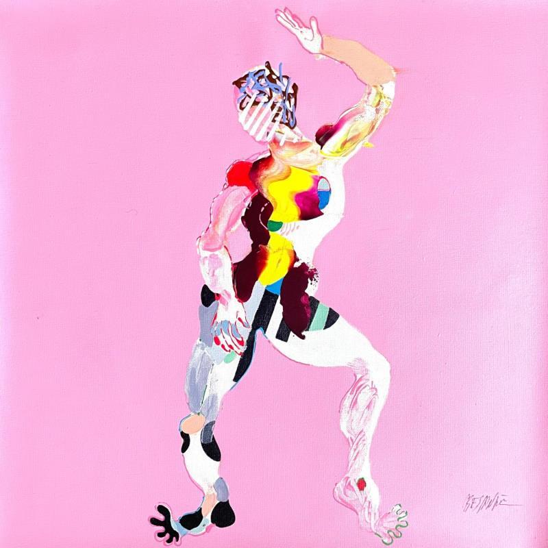 Peinture Crazy Jerk  par Cressanne | Tableau Figuratif Nu Acrylique Encre