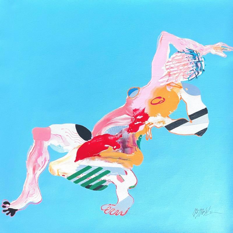 Peinture Front at the top  par Cressanne | Tableau Figuratif Nu Acrylique Encre