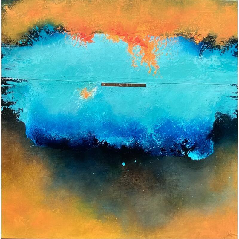 Peinture Abstraction #3516 par Hévin Christian | Tableau Abstrait Minimaliste Huile Acrylique Pastel