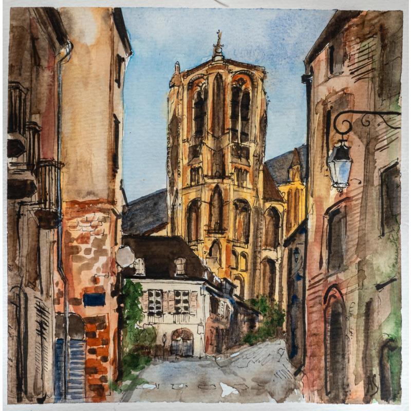 Painting La cathédrale by Sorokopud Angelina | Painting