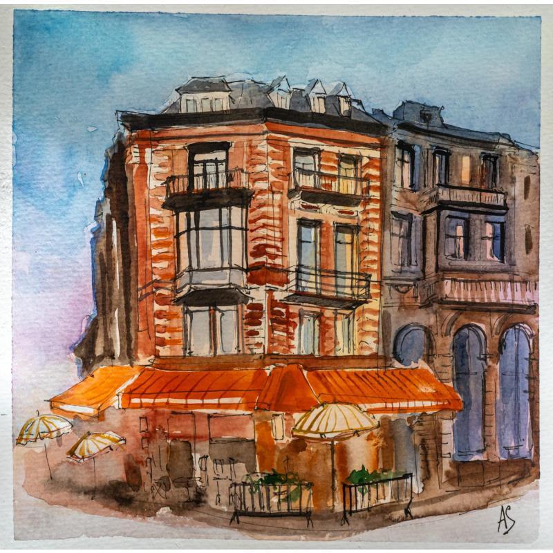 Painting Bruxelles by Sorokopud Angelina | Painting