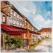 Painting Dans les rues de Strasbourg by Sorokopud Angelina | Painting