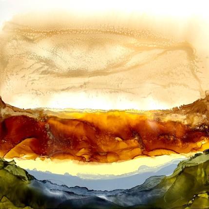 Peinture 2178 Dune par Depaire Silvia | Tableau Abstrait Acrylique Marine, Minimaliste, Paysages