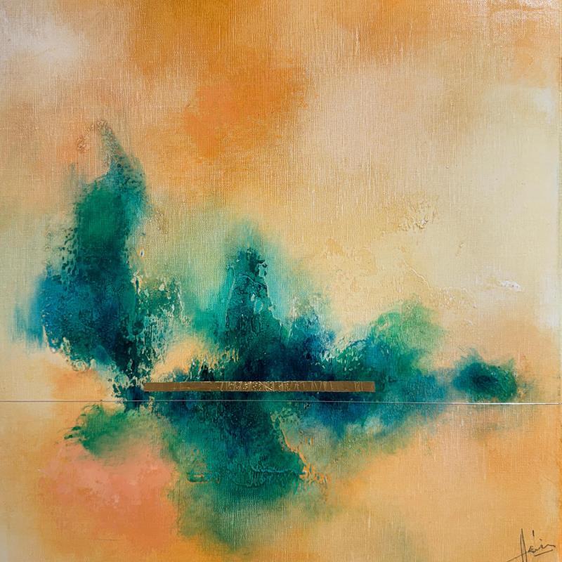 Painting Abstraction # 3489 by Hévin Christian | Painting Abstract Minimalist Oil Acrylic Pastel