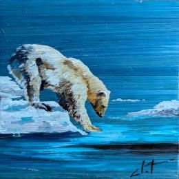 Peinture Sophie  par CLOT | Tableau Figuratif Huile Animaux