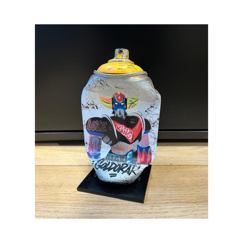 Sculpture Goldo by Kedarone | Sculpture Pop-art Pop icons Graffiti Acrylic