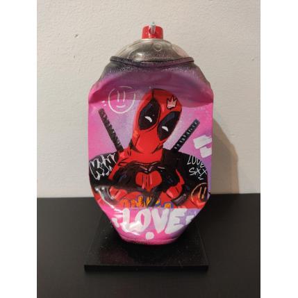Sculpture Deadpool par Lemoine Mael | Sculpture Pop-art Acrylique, Graffiti Icones Pop