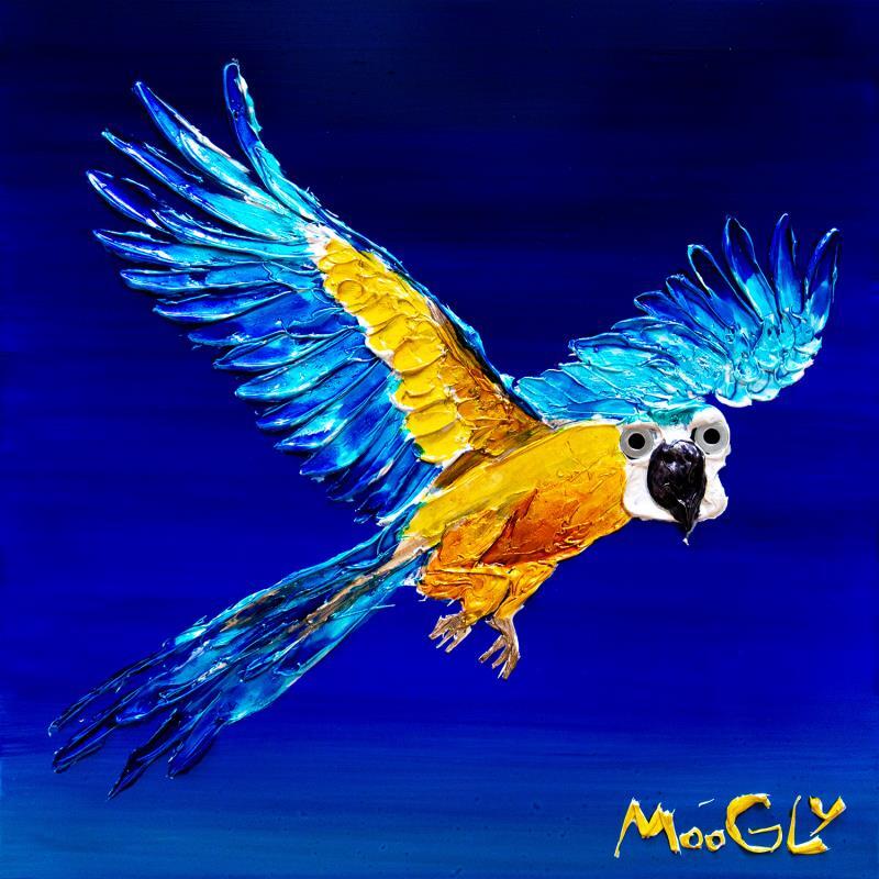 Peinture Flashus par Moogly | Tableau Art Singulier Animaux Acrylique Résine Pigments