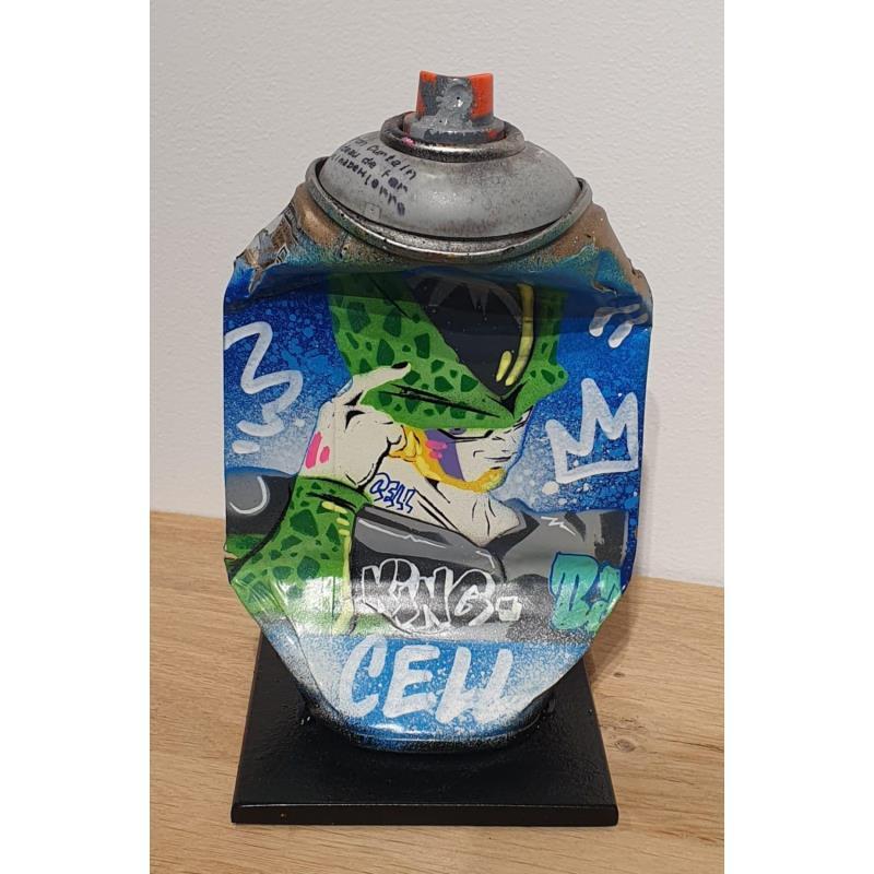 Skulptur SUPER CELL von Lemoine Mael | Skulptur Pop-Art Pop-Ikonen Graffiti Acryl