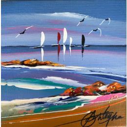 Painting Après les dunes by Fonteyne David | Painting Figurative Acrylic Marine