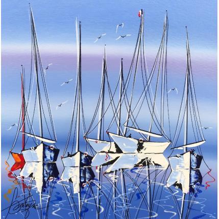 Peinture Les voiliers de ton cœur par Fonteyne David | Tableau Figuratif Acrylique Marine