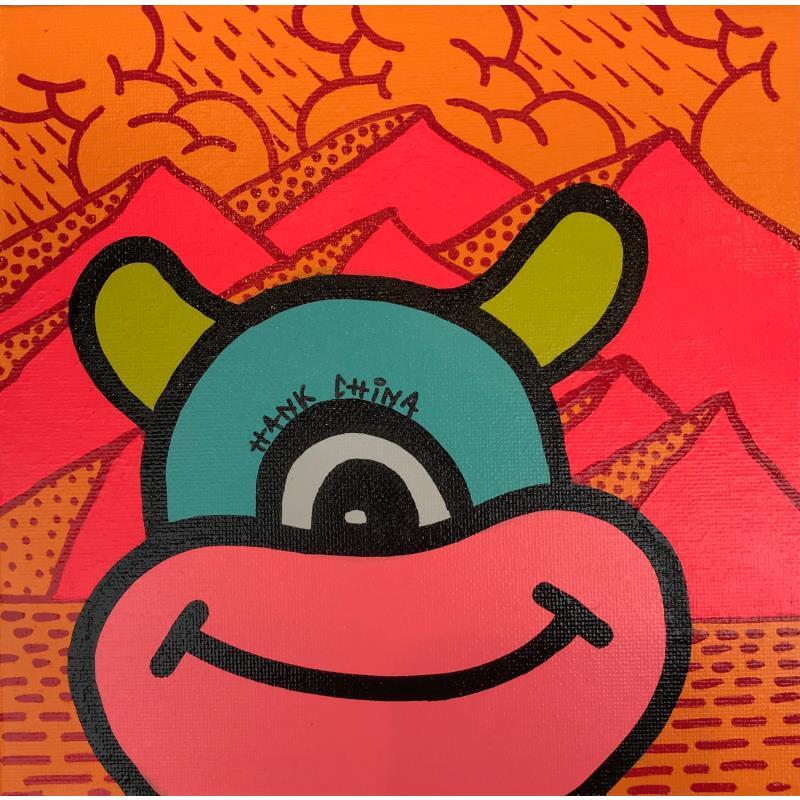 Painting Cowboy one by Hank China | Painting Pop-art Acrylic Posca