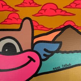 Painting Cowboy two by Hank China | Painting Pop-art Acrylic, Posca Pop icons