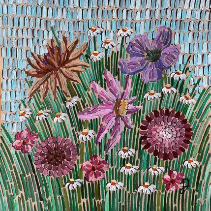 Painting Spring garden 2 by Dmitrieva Daria | Painting Impressionism Acrylic Nature