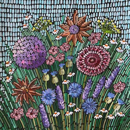 Painting Spring garden 1 by Dmitrieva Daria | Painting Impressionism Acrylic Nature