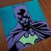 Pintura BATMAN IN FLUOR por Mestres Sergi | Pintura Pop art Retrato Iconos pop Acrílico