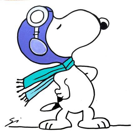 Peinture WHERE ARE MY FLUOR GLASSES SNOOPY? par Mestres Sergi | Tableau Pop-art Acrylique, Graffiti Enfant, Icones Pop, Minimaliste