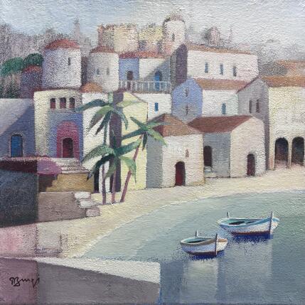 Pintura Escale en méditérrannée por Burgi Roger | Pintura Figurativo Acrílico