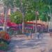 Painting Balade cours Mirabeau à Aix  by Degabriel Véronique | Painting Figurative Landscapes Oil