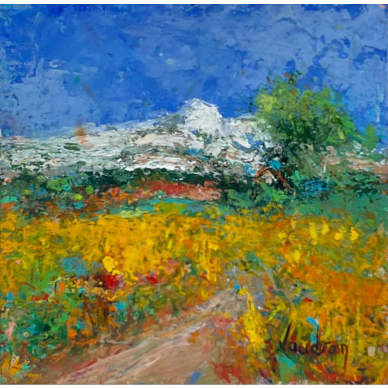 Peinture La Sainte Victoire par Vaudron | Tableau Figuratif Paysages Gouache