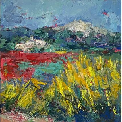 Peinture Déjà le printemps par Vaudron | Tableau Figuratif Gouache Paysages