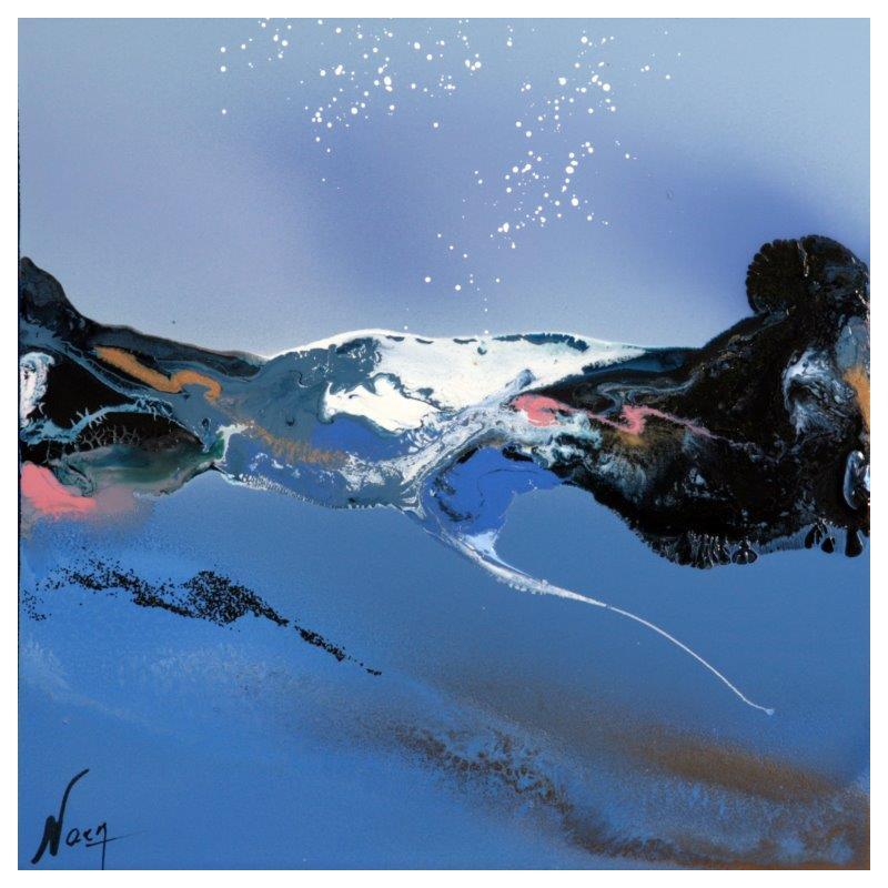 Peinture C3296 par Naen | Tableau Abstrait Acrylique Encre