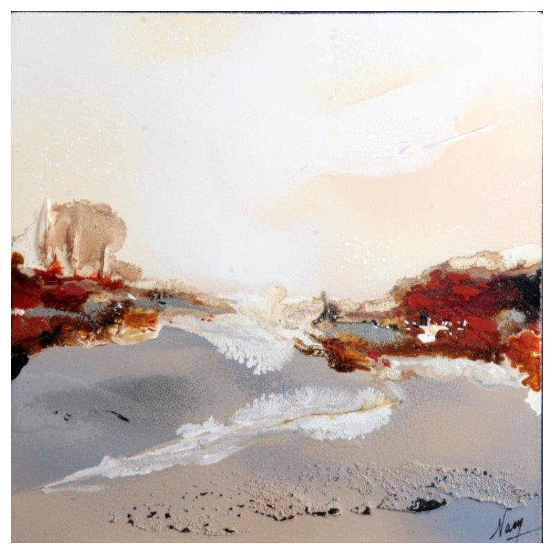 Peinture C1965 par Naen | Tableau Abstrait Acrylique Encre