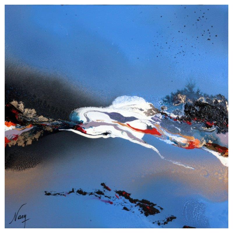 Peinture C2971 par Naen | Tableau Abstrait Acrylique Encre