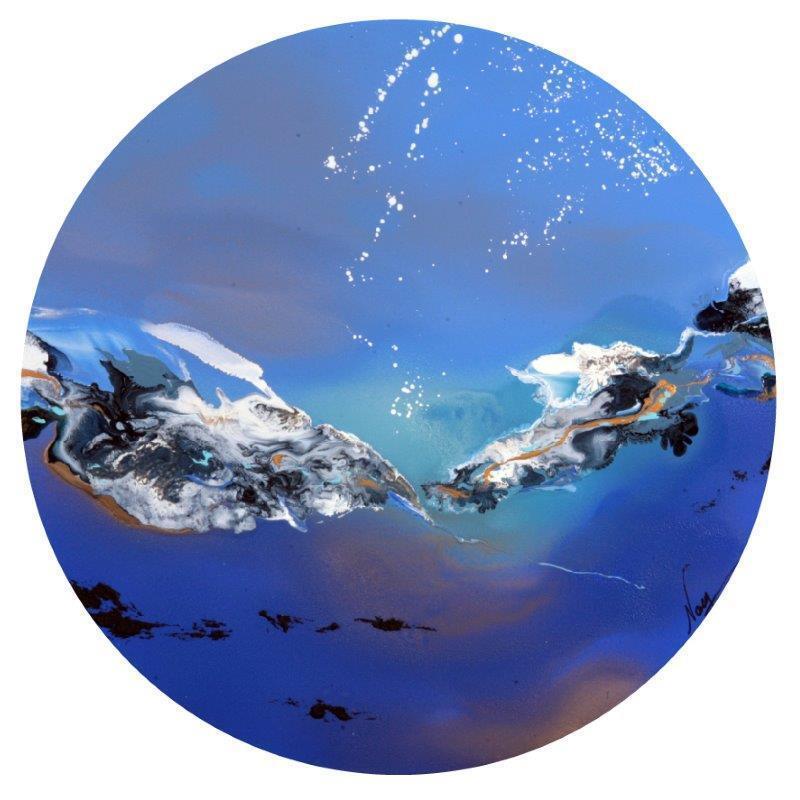 Peinture C2869 par Naen | Tableau Abstrait Acrylique Encre