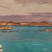 Peinture Mer d'Iroise par PAPAIL | Tableau Abstrait Paysages Huile